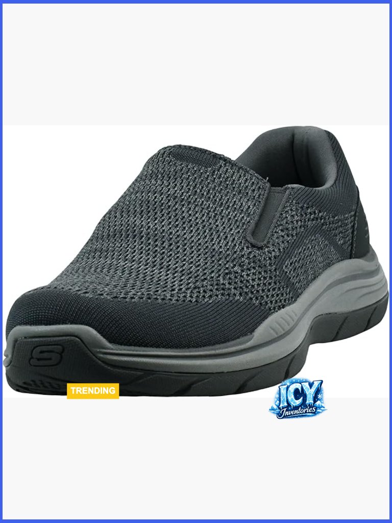 Knitted Mesh Slip On Loafers With Air Cooled Memory Foam